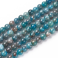 Apatite Perles naturelles apatite brins, ronde, 4~4.5mm, Trou: 0.7mm, Environ 93 pcs/chapelet, 15.55 pouce (39.5 cm)