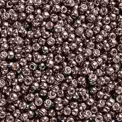 (PF556) PermaFinish Mauve Metallic Toho perles de rocaille rondes, perles de rocaille japonais, (pf 556) permafinish mauve métallisé, 15/0, 1.5mm, Trou: 0.7mm, environ15000 pcs / 50 g