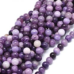 Fluorite Grade A Natural Fluorite Beads Strands, Round, 10~10.5mm, Hole: 1mm, about 39pcs/strand, 15.55 inch(39.5cm)