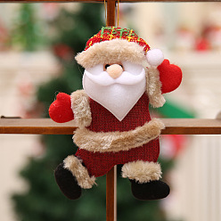 Santa Claus Рождественская танцующая кукла украшение из ткани кулон, для подвесных украшений на елку, Дед Мороз, 180x130 мм