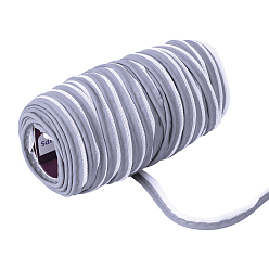 Gris Tira de cinta de tela reflectante, para la bolsa de disfraces tira de borde de costura, accesorio de costura, gris, 9x2 mm, sobre 100 m / paquete