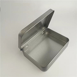 Iron Iron Box, Storage Containers, Frosted, Tinning, Rectangle, 8.8x6x1.8cm