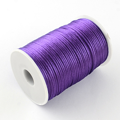 Mauve Polyester Cords, Mauve, 2mm, about 98.42 yards(90m)/roll