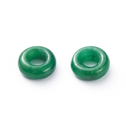 Jade de Myanmar Myanmar natural de jade / cuentas de jade burmese, teñido, anillo, 8x3 mm, diámetro interior: 3 mm