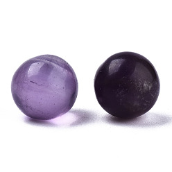 Amethyst Natural Amethyst Beads, Gemstone Sphere, No Hole/Undrilled, Round, 8mm