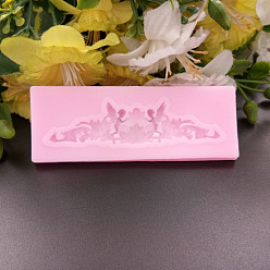 Ярко-Розовый Пищевые силиконовые формы, формы помады, для украшения торта поделки, цвет шоколада, конфеты, изготовление ювелирных изделий на основе смолы и эпоксидной смолы, ярко-розовый, 30x80x6 мм