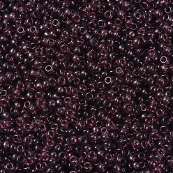 (RR153) Dark Smoky Amethyst MIYUKI Round Rocailles Beads, Japanese Seed Beads, (RR153) Dark Smoky Amethyst, 11/0, 2x1.3mm, Hole: 0.8mm, about 1100pcs/bottle, 10g/bottle