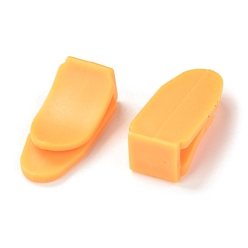 Orange Clips en plastique, pour les fournitures scolaires de bureau, orange, 24x11x8.5mm
