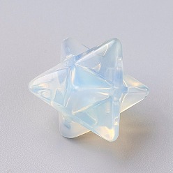 Opalite Perles opalite, pas de trous / non percés, Merkaba Star, 28x23.5x17.5mm