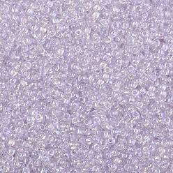 (477) Dyed AB Lavender Mist Toho perles de rocaille rondes, perles de rocaille japonais, (477) brume de lavande teinte ab, 11/0, 2.2mm, Trou: 0.8mm, environ 50000 pcs / livre