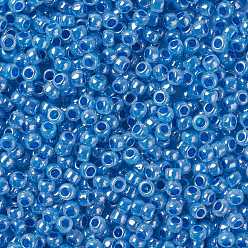 (917) Ceylon Denim Blue Cuentas de semillas redondas toho, granos de la semilla japonés, (917) ceilán azul vaquero, 8/0, 3 mm, agujero: 1 mm, Sobre 1110 unidades / 50 g