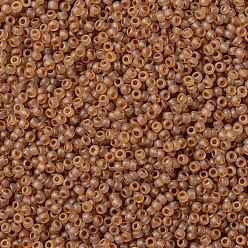 (2CF) Matte Dark Topaz TOHO Round Seed Beads, Japanese Seed Beads, (2CF) Matte Dark Topaz, 15/0, 1.5mm, Hole: 0.7mm, about 15000pcs/50g