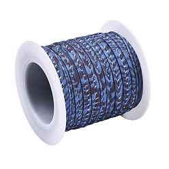 Royal Blue Flat Polyester Elastic Cord, Webbing Garment Sewing Accessories, Royal Blue, 5mm, about 3.28 yards(3m)/roll