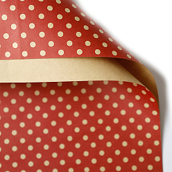 Коричневый 20 листовая бумага для упаковки подарков в горошек, прямоугольные, сложенный букет цветов украшение оберточной бумаги, коричневые, 700x490 мм