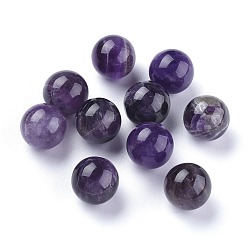 Améthyste Améthyste perles naturelles, sphère de pierres précieuses, pas de trous / non percés, ronde, 17.5~18mm