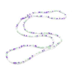 Prune Perles de taille, perles de rocaille en verre chaîne de corps extensible, bijoux de bikini de mode pour les femmes, prune, 31-1/2~32-1/4 pouce (80~82 cm)