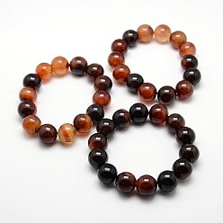 Natural Agate Natural Agate Stretchy Bracelets, 60x10mm