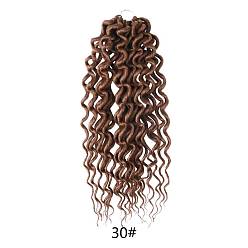 Dark Brown Dreadlocks Braiding Hair for Women, Low Temperature Heat Resistant Fiber, Long & Curly Hair, Dark Brown, 18 inch(45.7cm)
