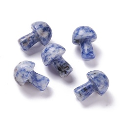 Jaspe Avec Point Bleu Jaspe naturel aux taches bleues champignon gua sha pierre, outil de massage de grattage gua sha, pour un massage de méditation relaxant au spa, 21x15mm