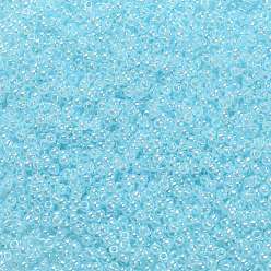 (143) Ceylon Aqua Круглые бусины toho, японский бисер, (143) цейлонский цвет морской волны, 11/0, 2.2 мм, отверстие : 0.8 мм, Около 5555 шт / 50 г