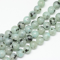Jaspe Sésame Jaspe de sésame naturel / brins de perles de jaspe kiwi, ronde, 10~11mm, Trou: 1mm, Environ 39 pcs/chapelet, 15.7 pouce