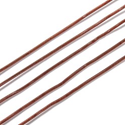 Sienna French Wire Gimp Wire, Flexible Round Copper Wire, Metallic Thread for Embroidery Projects and Jewelry Making, Sienna, 18 Gauge(1mm), 10g/bag
