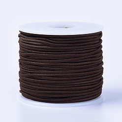 Coconut Brown BENECREAT Elastic Cord, Polyester Outside and Latex Core, Coconut Brown, 2mm, about 54.68 yards(50m)/roll, 1roll/box