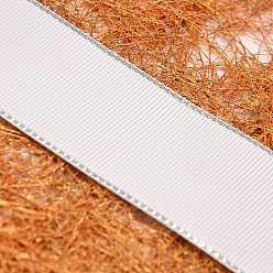 Blanco Cinta grosgrain cable amplia para el embalaje de regalo, blanco, 1-1/2 pulgada (38 mm), sobre 100yards / rodillo (91.44 m / rollo)