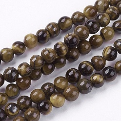 Tiger Eye Natural Tiger Eye Round Bead Strands, 12mm, Hole: 1.5mm, about 33pcs/strand, 15.3 inch