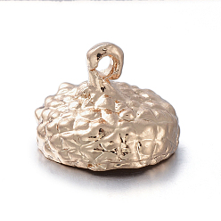 Light Gold Pendentifs en alliage de zinc thème automne, tête de gland, or et de lumière, 11x15mm, Trou: 1.6mm