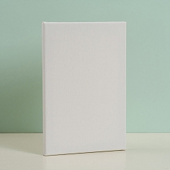 Blanc Bois de lin blanc apprêté encadré, pour peindre le dessin, rectangle, blanc, 30.1x20.3x1.7 cm