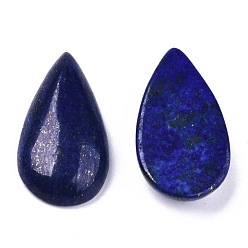 Lapis Lazuli Naturelle lapis-lazuli cabochons, larme, 28~29x15~17x6~9mm