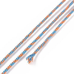 Naranja Oscura Cordón de algodón macramé, cuerda trenzada, con carrete de plástico, para colgar en la pared, artesanías, envoltorio de regalo, naranja oscuro, 1 mm, aproximadamente 30.62 yardas (28 m) / rollo