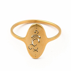 Золотой 304 кольцо на палец из нержавеющей стали для йоги для женщин, золотые, внутренний диаметр: 18 мм