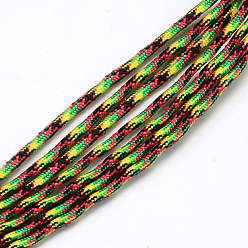 Citron Vert 7 âmes intérieures cordes en polyester et spandex, pour la fabrication de bracelets en corde, lime, 4mm, environ 109.36 yards (100m)/paquet, 420~500g / bundle