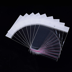 Прозрачный OPP мешки целлофана, прямоугольные, прозрачные, 14x10 см, односторонняя толщина: 0.045 мм, внутренняя мера: 9x10 см