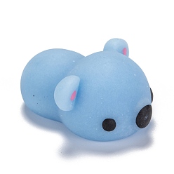 Light Sky Blue Koala Shape Stress Toy, Funny Fidget Sensory Toy, for Stress Anxiety Relief, Light Steel Blue, 38x31x17mm