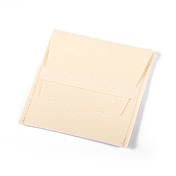 Античный Белый Мешочки-конверты из микрофибры с откидной крышкой, подарочные пакеты для хранения ювелирных изделий, квадратный, старинный белый, 8x8 см