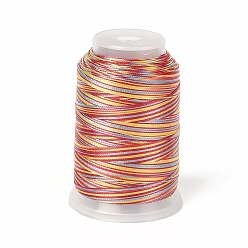 Red 3-Ply Segment Dyed Nylon Thread Cord, DIY Material for Jewelry Making, Red, 0.3mm, about 546.81 Yards(500m)/Roll