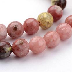 Piedra Preciosa Natural Hilos de perlas de piedras preciosas naturales, rondo, 6~7 mm, agujero: 1 mm, sobre 63 unidades / cadena, 15.75 pulgada
