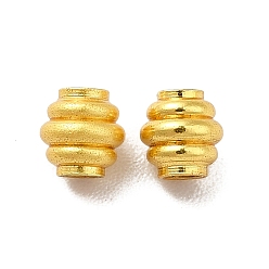 Oro Acumular cuentas de latón chapado, larga duración plateado, columna, dorado, 4x4 mm, agujero: 1.5 mm