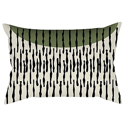 Stripe Green Series Nordic Style Geometry Abstract Polyester Throw Pillow Covers, Cushion Cover, for Couch Sofa Bed, Rectangle, Stripe, 300x500mm