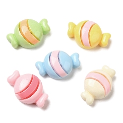 Candy Cartoon Opaque Reisn Cabochons, for Jewelry Making, Mixed Color, Candy, 10x16x6mm