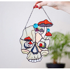 Mushroom Acrylic Skull Wall Decorations, for Home Decoration, Mushroom, 150x150mm