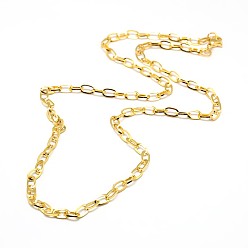 Золотой 304 из нержавеющей стали кабель цепи ожерелье решений, с карабин-лобстерами , золотые, 19 дюйм ~ 20 дюйм (48.3~50.8 см), 4 мм