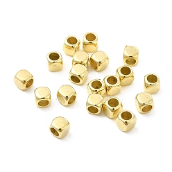 Golden CCB Plastic Beads, Cube, Golden, 5x5x5mm, Hole: 3.5mm