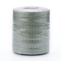 Dark Sea Green Waxed Polyester Cord for Jewelry Making, Flat, Dark Sea Green, 0.7mm, about 743.65 yards(680m)/roll