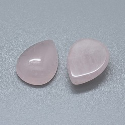 Розовый Кварц Природного розового кварца кабошонов, слеза, 17.5x12.5x5.5~6.5 мм