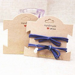 Word Paper Hair Clip Display Cards, Word, 9x10cm, about 100pcs/set