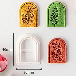 Arch Plastic Clay Pressed Molds Set, Clay Cutters, Clay Modeling Tools, Arch, 4x3cm